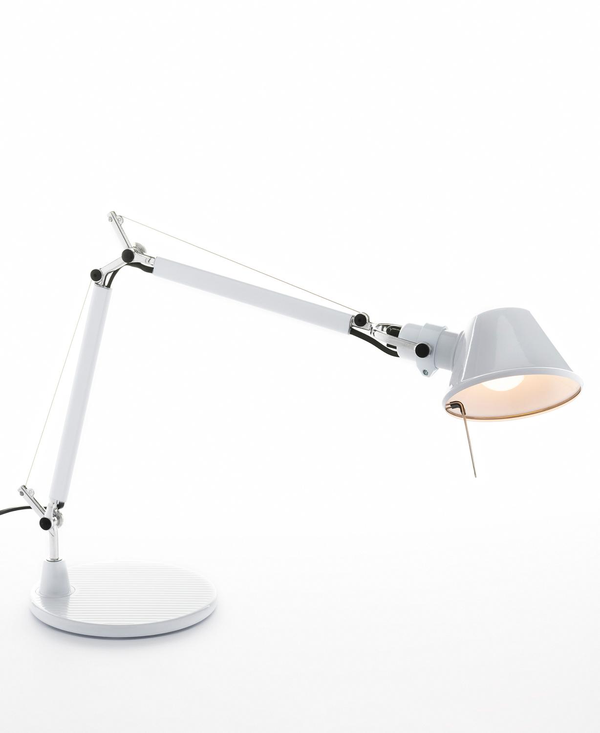 Artemide Weiss - Schreibtischlampe Tolomeo - Weiß - Aluminium - Designer Michele De Lucchi - Bild 5