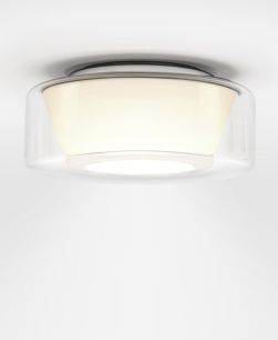 Serien Lighting Curling Ceiling Large Klar/Opal konisch LED