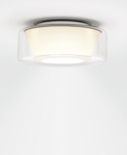 Serien Lighting Curling Ceiling Medium Klar/Opal konisch LED