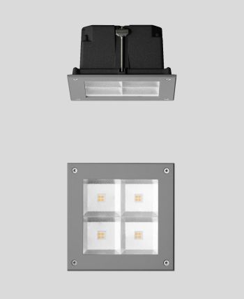 Bega Deckeneinbau-Tiefstrahler symmetrisch mit LED Neutralweiß