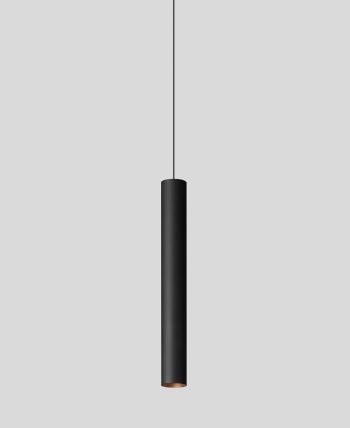 Bega Studio Line Pendelleuchten zylindrisch Samtschwarz - LED