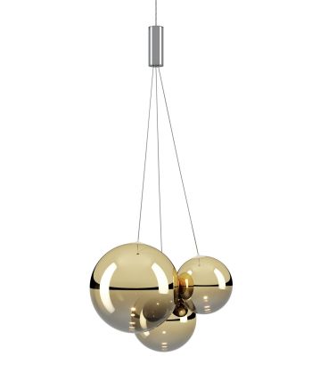 Lodes Random Cluster suspension lamp Oro