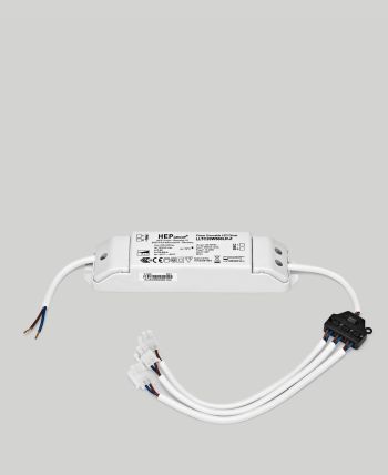 prediger.base Dimmbarer LED-Treiber (Phasenab-/anschnitt) 26-40V/500mA/13-20W für p.108 Einbau-Downlights S 3er
