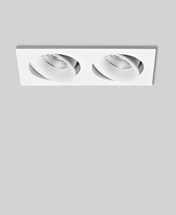 prediger.base p.001 Ausrichtbare LED Decken-Einbaustrahler EM 2er - Dim to Warm (250 mA) - exklusive Treiber