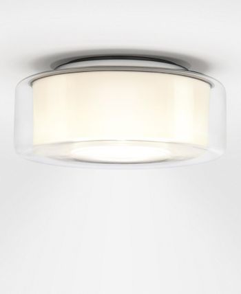 Serien Lighting Curling Ceiling Large Klar/Opal zylindrisch LED