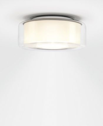 Serien Lighting Curling Ceiling Medium Klar/Opal zylindrisch LED