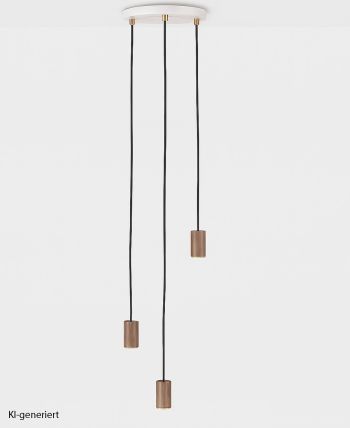 Tala Triple Pendant White/Walnut LED 3er Pendelleuchte Normallampe