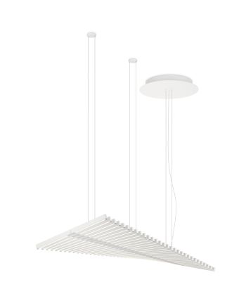 Vibia Rhythm Horizontal 2112 Pendelleuchte Cremeweiss 2700K Casambi