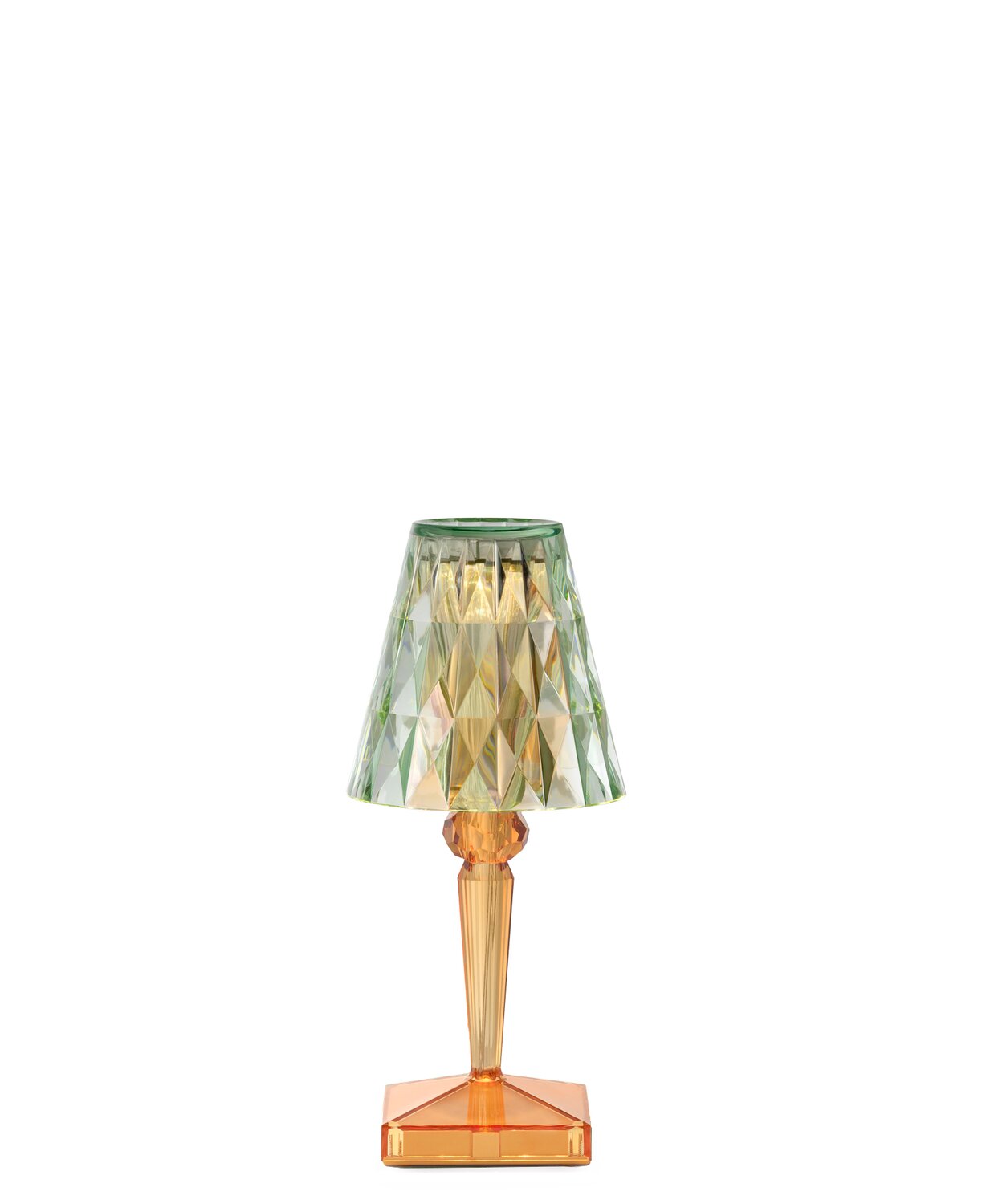 Kartell Battery, Batteriebetriebene Tischleuchte, H 30 cm, Mint/Orange - Bild 3