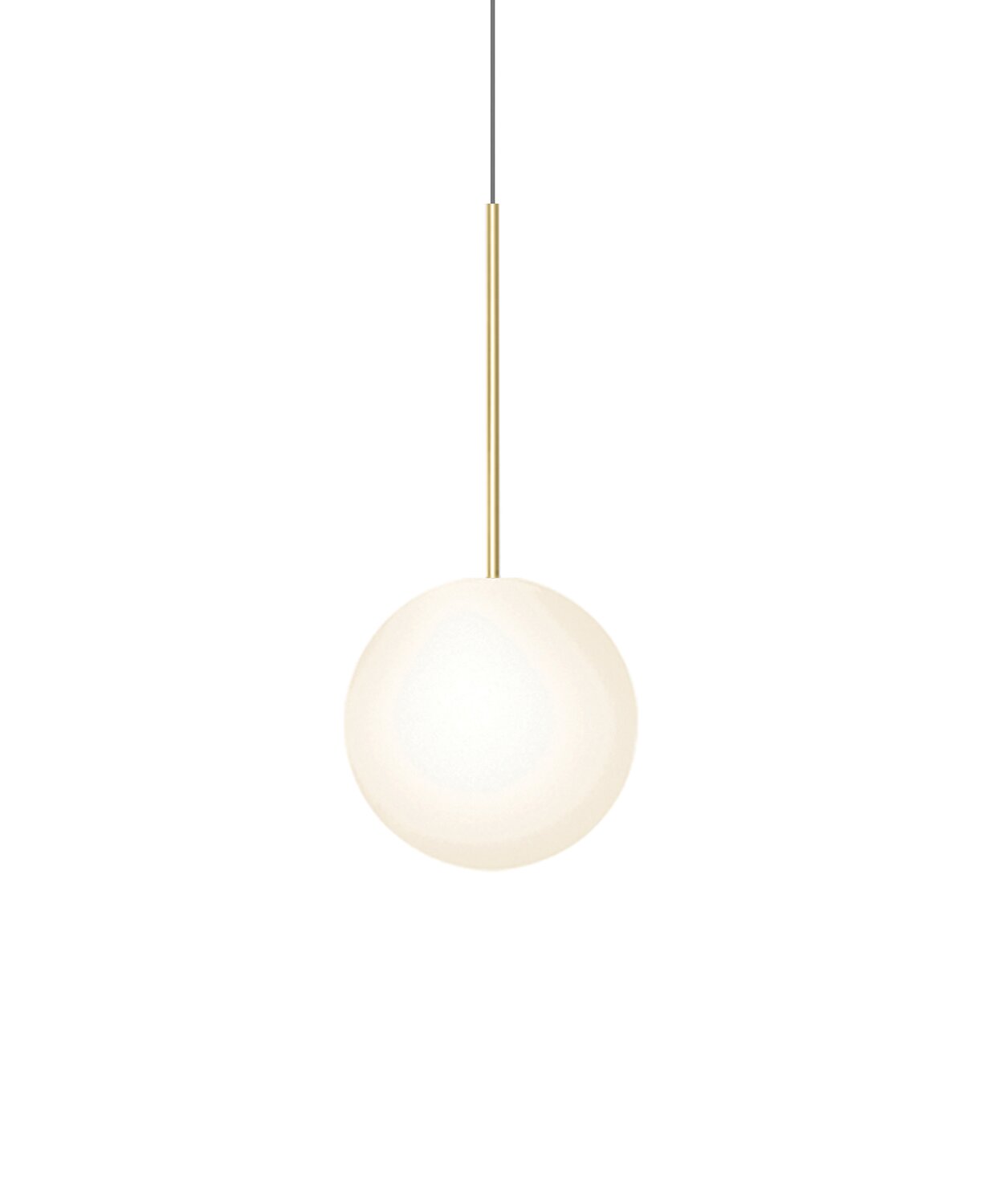 Pablo Designs Bola Sphere 10 Pendant 25,4cm Brass 10639