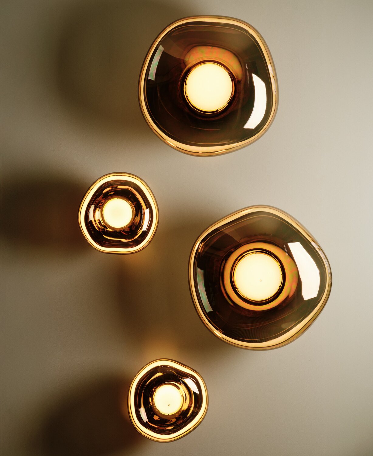 Tom Dixon Bronze Melt Mini Surface Led Wall Light - Bild 1