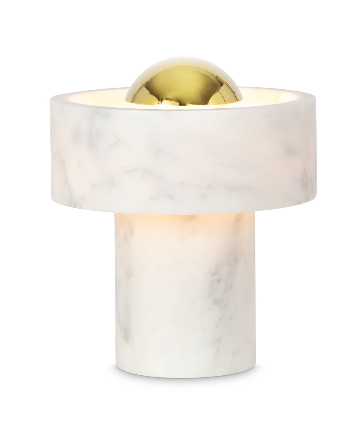 Tom Dixon Stone Portable LED Akkuleuchte Gold / Marmor - Bild 3