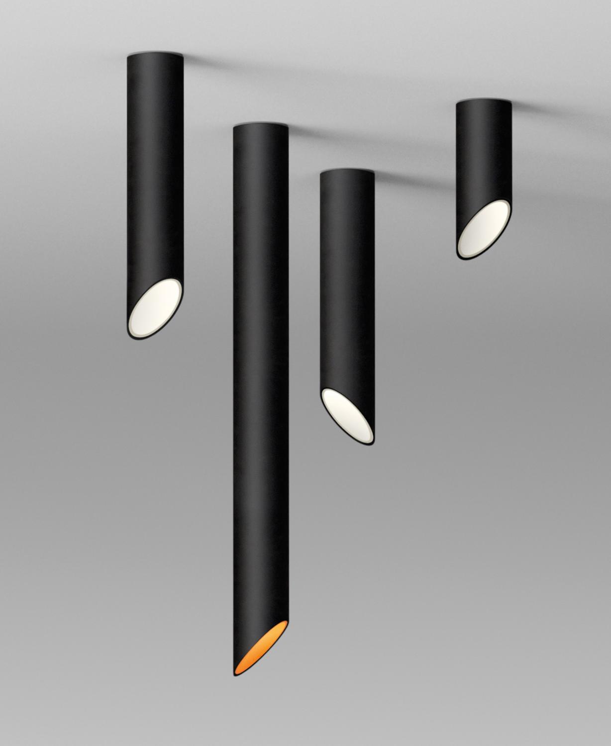 Vibia 45° Deckenleuchte Schwarz LED | Prediger Lichtberater | Deckenlampen