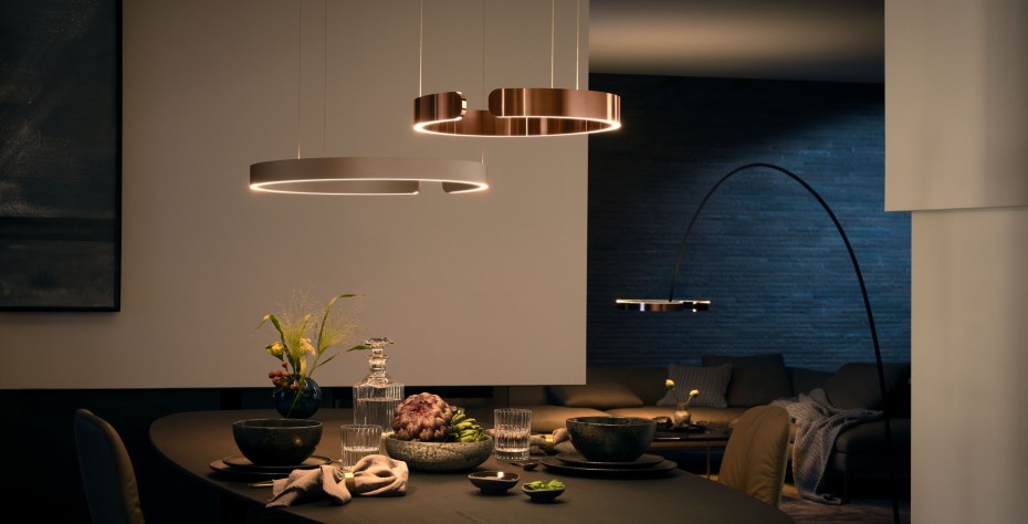 Design LED Decken Hänge Leuchte Wohn Ess Zimmer Beton Pendel Strahler Living-XXL 