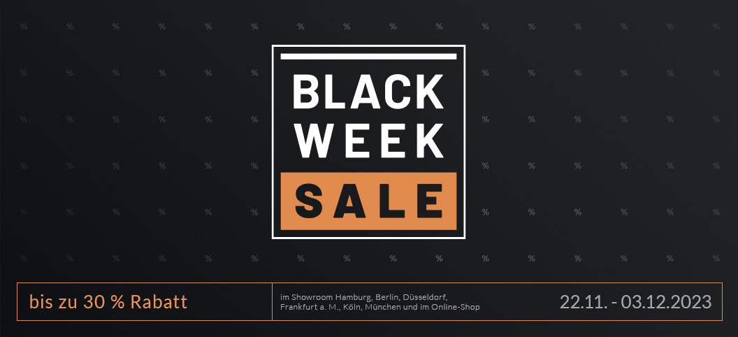 Black Week Sale - Bis zu 30% Rabatt auf ausgewählte Marken
