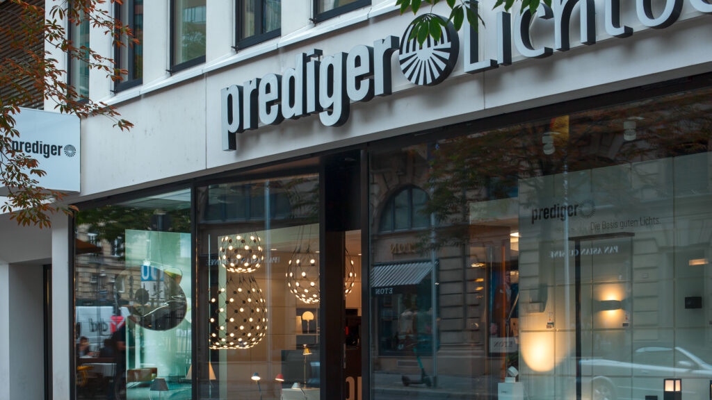 Außenaufnahme vom Prediger Showroom in Frankfurt