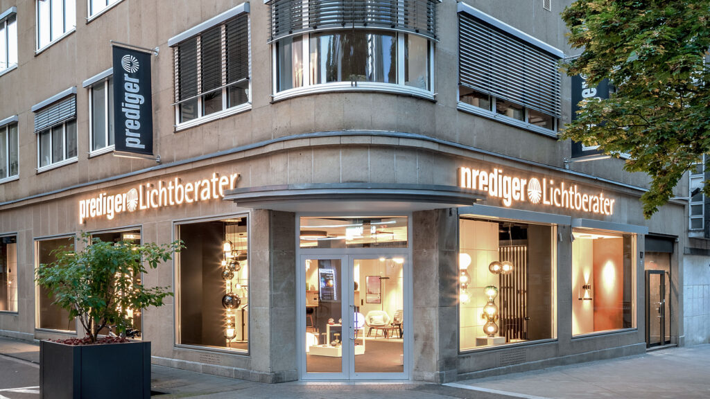 Die Außenansicht des Showrooms Köln von Prediger Lichtberater. (Foto: Jonathan Palanco)
