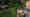 Ein Garten hinter einem Wohnhaus: Diffus strahlende Kugelleuchten und mobile Bodenstrahler beleuchten die Vegetation von unten, das indirekte Licht sorgt für Orientierung. (Foto: Prediger Lichtberater) imageThumbnailAlt